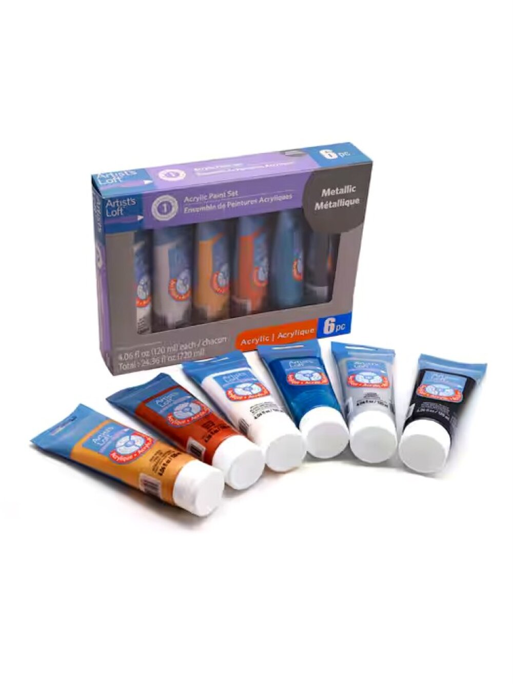 Artist's Loft: Metallic 6 Color Acrylic Paint Set